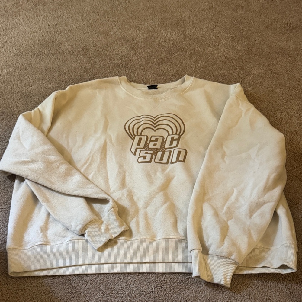 PacSun Tan Crewneck Men's Sweater
